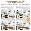 2 x Flour Funnel for Kitchen Aid Mixer Attachment, No Spill Kitchen Aid Stand Mixer Funnel Pouring Chute, Fits Tilt-Head 4.55 Qt (KSM150),Ingredient Pour Spout for Bowl Lift and Tilt