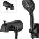 PROOX All Metal Bathtub Faucet with Sprayer Oil Rubbed Bronze,6 Settings Hand held Shower with ON/Off Pause Switch, Bathtub Faucet with Sprayer