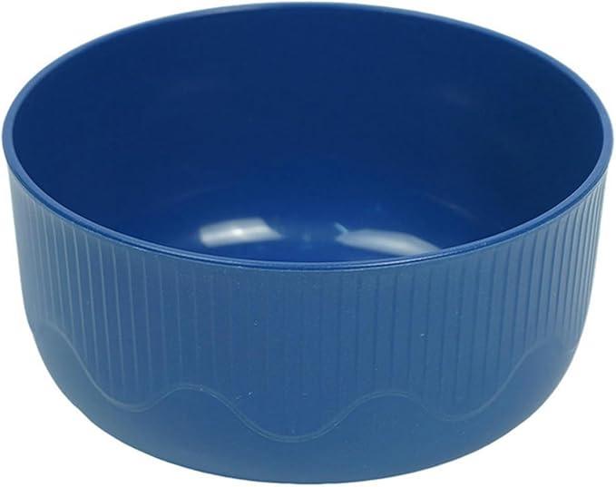 4PC-Home Korean-style cute 's water grain rice bowl - Dark Blue