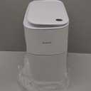 MOPALL Small Bathroom Trash Cans with Lids,Motion Sensor Bathroom Trash Can,Narrow Waterproof Plastic 3.5 Gallon Automatic Adsorption Touchless Garbage Can,White