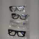 CCVOO +0.5 Stylish Reading Glasses for Women, Eyeglasses, Blue Light Readers for Women, Computer Eye Glasses, Cheaters (Black + Leopard + Tortoiseshell+ Clear)