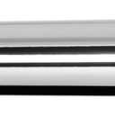 Ivilon Window Curtain Rod Decorative End Cap Design, 1 Inch Rod, 48 to 86 Inch. Chrome