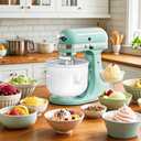 Ice Cream Maker Attachment for KitchenAid Stand Mixer, Compatible with KitchenAid 4.5/5QT/6QT accessories and attachments, 2 Quart for kitchenaid mixer attachments Frozen Yogurt/Gelato Maker