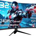 KTC 32 inch 240Hz Curved Gaming Monitor, 1080P Curved Monitor 1ms, H32S17F