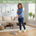 Indoor Soft Bristles Angle Sweeping Broom with Long Handle for Kitchen Hardwood Floor Cleaning (Broom)