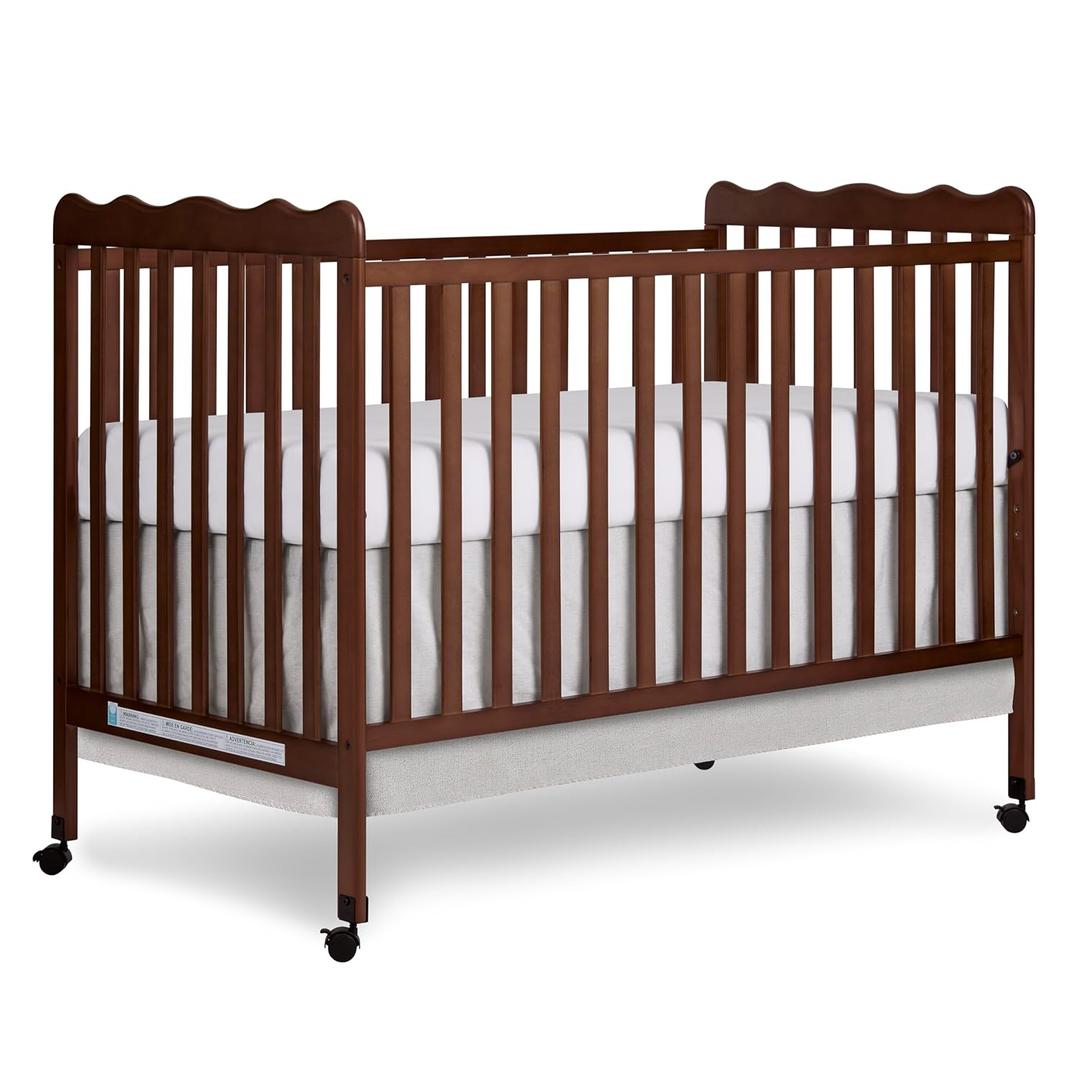 Dream On Me Full Size Carson 3-in-1 Convertible Baby Crib, Locking Wheels