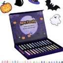 NewFamily Dustless Chalk Set, 24 Colors, Non-Toxic Washable, Fantasy Gift with Magnetic Boards