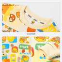 BDUCK+ Girls Boys Sweatshirt Cute Cartoon Yellow Duck Crewneck Pullover for Toddler Kids (3-12 Years) Long Sleeve Shirt Tops (Beige)