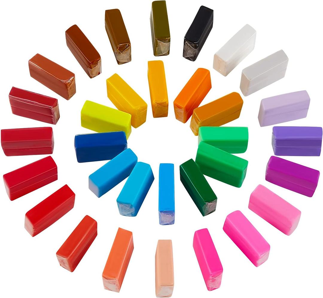 CiaraQ Polymer Clay Kit, Mini Modeling Clay Set for Kids/Beginners/Artist, 32 Colors