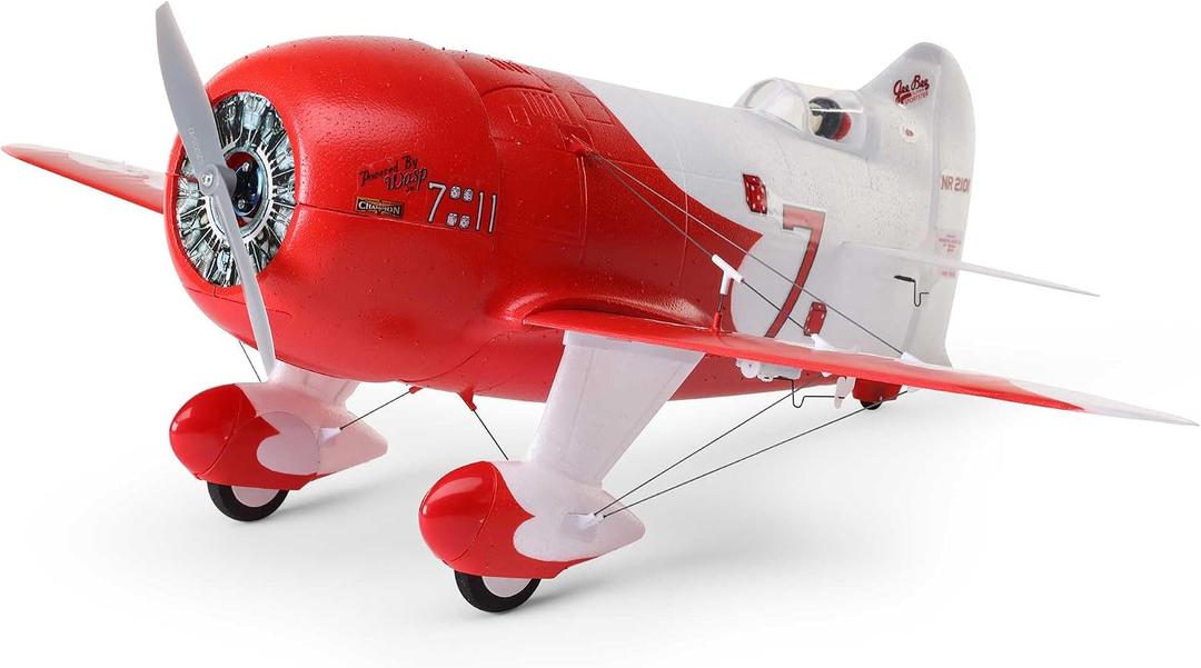 E-flite RC Airplane UMX Gee Bee R-2 BNF Basic (Transmitter, Battery and Charger Not Included) with AS3X and Safe Select, EFLU61500