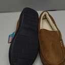 HomeTop Men's Classic Moccasin Slippers Comfy Memory Foam Indoor House Shoes (10, Tan)