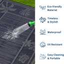 Garvee Outdoor Rug 9x12 Waterproof for Patios, Reversible Plastic Straw Rug, Tropical Leaf Indoor Outdoor Rugs, Large Area Rug for RV, Camping, Deck, Picnic Mat, Outside Carpet