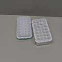 Ice Cube Tray with Lid and Bin, PHINOX 56 pcs Ice Trays for Freezer, Ice Cube Trays for Freezer with 2 trays, Container, Lid & Ice Scoop, BPA Free (Blue)