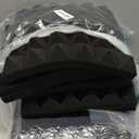 36 Pack AUSLET Acoustic Panels 12 x 12 x 2 Inches, Pyramid Sound Proof Foam Panels for Wall, High Density Black Acoustic Foam Panels,Soundproof Wall Panels