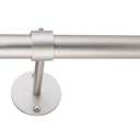 Fairmount 1" Cap Rod Set 72-144" Silver