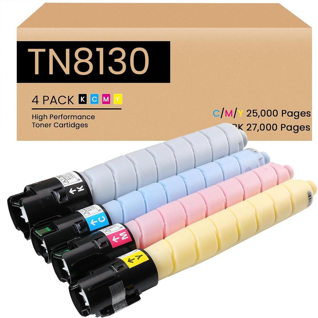 AltaLink C8130 C8135 Toner Cartridge with New Chip Replacement for Xerox 006R01746 006R01747 006R01748 006R01749 for AltaLink C8130 C8135 C8145 C8155 C8170 Printers Ink, 4-Pack C8145 Toner Supplies