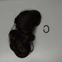 Ponytail Extension,24" Dark Brown Claw Clip Hair Extensions for Women Straight Hair Piece Synthetic Wavy Pony Tail Halloween Fluffy Daily Use