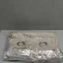 Jinchan Linen Textured Curtain 63 Inch Length for Living Room Light Filtering Thermal Insulated Grommet Top Window Drape for Bedroom 52" W x 63" L Greyish, Beige, 1 Panel