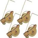 Gatuida 4pcs Sliding Screen Door Rollers, Iron Ball Bearing Tension Wheels for Smooth Glide Home Window Screen Replacement Accessories