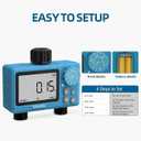 TiFFCOFiO Sprinkler Timer Outdoor, Digital Pogrammable for Garden Hose, Irrigrtion Timer with Rain Delay and Manual Mode (2 Oulets, 2 Packs)