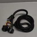 7FT 7-Pin Trailer Wiring Harness Extension for Chevy Silverado/Ford F150 F250 F350/GMC Sierra/Ram 1500 2500 3500/Nissan/Toyota - Heavy Duty 5th Wheel & Gooseneck Trailer Connector, Plug and Play