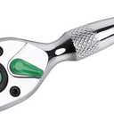 1/4 Inch Drive Ratchet Wrench, 1/4 Ratchet Wrench, 1/4 Drive Stubby Ratchet Socket Wrench, 72-Tooth, Reversible Cr-Mo Colorful Head, Chrome Steel - 3.54''/9cm