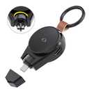 Portable Charger for Samsung Galaxy Watch 7/8, 2 in 1 USB-C Travel Charger Compatible with Galaxy Watch 8/7/6/6 Classic/5 Pro/4/3, 90° Rotatable Smartwatch Charging for Galaxy (No Built-in Battery)