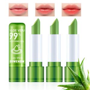 4PCS Aloe Vera Color Changing Lipstick,Temperature Color Change Lip Gloss Makeup Set,Waterproof Long Lasting Aloe Vera Tinted Lip Balm Moisturizer,Moisturizing PH Mood Magic Lipstick for Women (01)