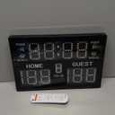 Electronic Basketball Scoreboard with Buzzer, Digital Scoreboard with Remote,Portable Score Keeper Battery Powered Score Board for Sports Games