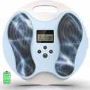 Rechargeable EMS Foot Massager for Neuropathy, Electronic Foot Circulation Stimulator for Plantar Fasciitis and Pain Relief, TENS & EMS Feet Legs