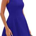 PRETTYGARDEN Summer Dresses for Women 2026 Elegant Classy Spring A Line Business Casual Work Graduation Cocktail Short Dress (Blue, XL)