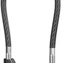 LOFICOPER Long Shackle Combination Lock, 4 Digit Combination Padlock, 6.8 Inch Resettable Cable Lock, Weatherproof Portable Outdoor Padlock for Gym Sports Locker, Gate, School, Fence, Travel (1 Piece)