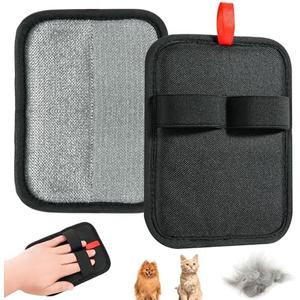 Pack of 3, TEHAYSH Pet Hair Removal Glove - Reusable Electrostatic Dog/Cat Hair Remover Mitt & Pet Grooming Gloves for Couch, Carpet, Furniture - Upgraded Electrostatic Dog Hair Glove Tool (1 PCS)