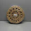 MIXUMON Woven Placemats Round, Natural Water Hyacinth Wicker Placemat for Dining Table, Large Handmade Woven Placemats Heat Resistant Non-Slip (13" - Set of 6)