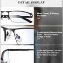 Lcbestbro Reading Glasses for Men, 2.5 Blue Light Blocking Reading Glasses Metal Readers (Pack of 3)