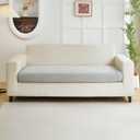 Couch Covers for 2 Cushion Sofa Pet Friendly Couch Cushion Covers Universal Sofa Covers Washable Stretch Slipcovers for Sectional Sofa (Texture Light Gray,Large Double Seat Cover)