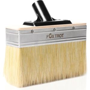 Foxtrot Deck Stain Brush 7-Inch, Stain-Brushes for Wood, Professional Grade Deck-Stain Applicator Brush, Stain and Sealer, Limewash Paint Brush, Deck Brush, Wide Paint-Brush for Staining Wood