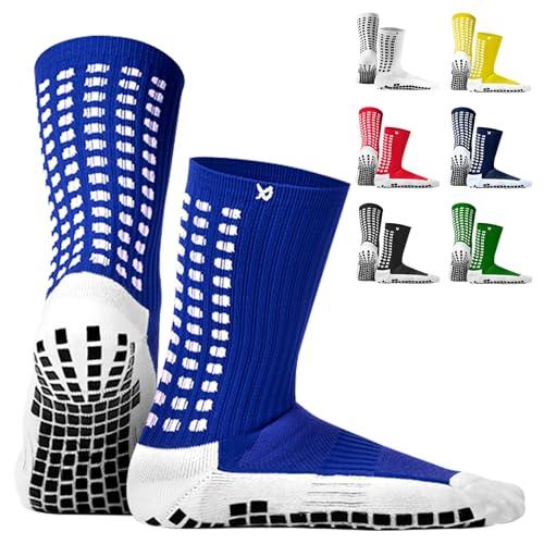 Lux Dual Grip Soccer Socks for Men & Women with GripArray - Engineered Performance & Comfort - Anti-Slip Design - Grip Socks