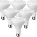 EDISHINE BR30 LED Bulb, Dimmable Flood Lights for Indoor Outdoor, CRI85+ 850LM Super Bright 11W Equivalent 65W, 2700K Warm White Recessed Light Bulbs, LED Can Light Bulbs E26 Base 6 Pack ETL Listed