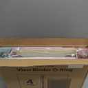 SUNEE 1.5 Inch Binders 3 Ring 4 Pack, Clear View 1 1/2 Inch Binders Three Ring PVC-Free (Fit 8.5x11 Inches) for School or Office Supplies, Assorted Pastel