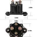 12V Starter Solenoid for Mer-cury Marine Outboard 65 75 80 90 100 105 115 125 135 89-817109A3 89-817109A2 89-817109A1