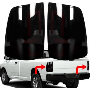 1 Pair of Tail Lights Replacement for 2009-2018 R-A-M 1500 2010-2018 R-A-M 2500/3500 Rear Brake Lamps 55277415AF, CH2818124, 55277414AF, CH2819124