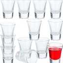 Cabilock 24 Pcs Glass Eucharist Cups Set for Church Services Elegant Communion Glasses Fit Standard Holy Communion Trays Religious Wine Supplies for Sacrament Ceremonies