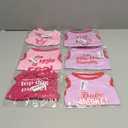 Jexine 6 Pack Chihuahua Dog T Shirt Girl Dog Puppy Clothes Breathable Outfit Pet Costume Summer Cat Clothes Dachshund Puppy Accessories Printed Shirts(Small)