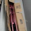 Stander Space Saver Walker, Lightweight Folding Rolling Mobility Aid for Seniors & Adults, Compact 2-Wheel Disability Device with 6-inch Wheels & Ski Glides for Walking Support, Regal Rose (Standard)