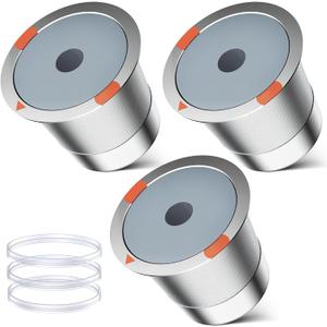 Reusable k Cup Coffee Filters,Universal Stainless Steel Refillable k Cups Filter Use for Keurig 2.0 and 1.0 Coffee Makers-Brewers (3Pack)