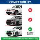 Front Bumper Lip Compatible with X5 G05 LCI M-Sport Bumper Model (Gloss Black, 2024-2025 G05 LCI)