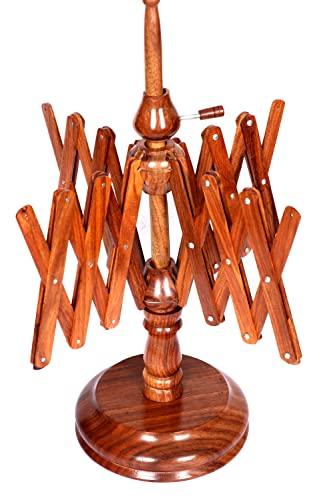 Antique Vintage Wooden Yarn Winder for Knitting and Crocheting Wool Yarn String and Fiber Ball Winder by Sunrise Wood Store (Rose Wood Swift)