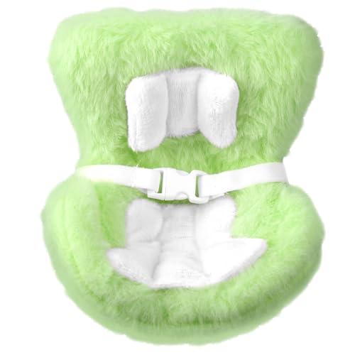 Doll Car Seat, Cute Car Sofa Chair with Soft Furry Cushions Air Vent Clip and Desktop Display Ornament Accessories and Gifts for Blind Box Doll Stuff Fans Collectors (Green)
