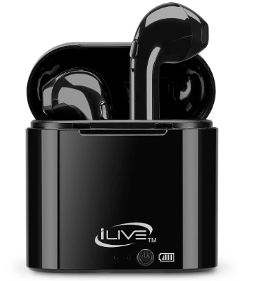 iLive Truly Wire Free Earbuds And Charging Case Black Brand